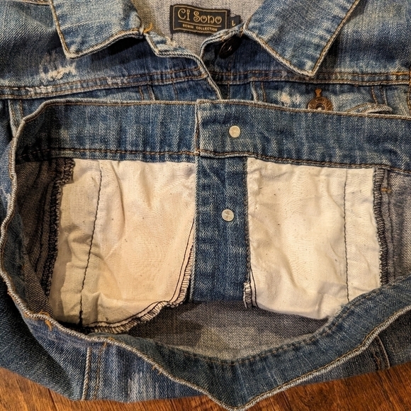 Denim Vest woman's size Large - Picture 5 of 6